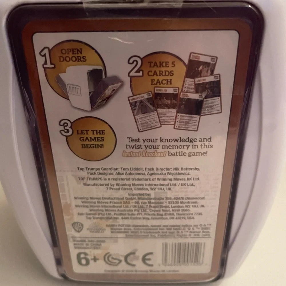 Harry Potter Top Trumps Quiz Card Game‎ - White